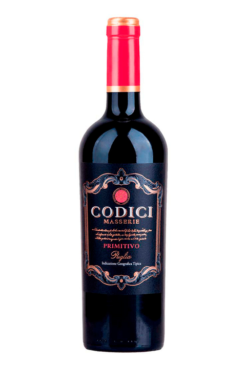 Vinho Italiano Tinto Codici Masserie Primitivo Puglia 750ml