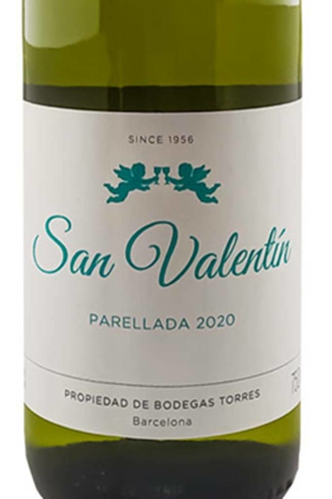 Vinho Espanhol Branco San Valentín Parellada 750ml - loja online