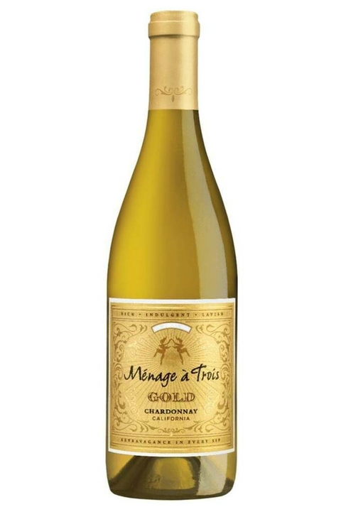Vinho Americano Branco Ménage à Trois Gold Chardonnay 750ml