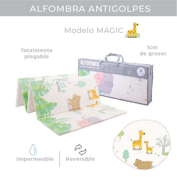 Alfombra Antigolpes Bebe Reversible Rainbow 200x180 1cm Xpe - $ 4.190