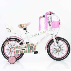 Bicicleta de niños Rainbow Rodado 14 Blanco y Rosa - OUTLET