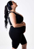 Conjunto Fitness Gestante Maternidade Conforto Plus Size Preto REF: CFGP1