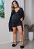 Kit Baby Doll Slim Line + Robe Slim Line Detalhes em Renda Preto| CRB1 - comprar online