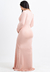 Vestido Sereia Com Decote Amamentação Rosé REF: VSG1 - Loja de Roupas para Grávidas | secuida.mamãe 