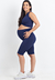 Conjunto Fitness Gestante Maternidade Conforto Marinho REF: CFG1 - comprar online