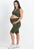 Conjunto Fitness Gestante Maternidade Conforto Verde Militar REF: CFG1 - comprar online