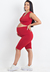 Conjunto Fitness Gestante Maternidade Conforto Vermelho REF: CFG1 - comprar online