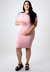 Imagem do Vestido Amamentação e Gestante Plus Size Rosé - REF: VPGA4