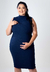 Vestido Amamentação Gestante Tubinho Plus Size Azul Marinho - REF: VPAT1 - loja online