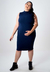 Imagem do Vestido Amamentação Gestante Tubinho Plus Size Azul Marinho - REF: VPAT1