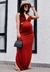 Imagem do Vestido Gestante Longo Decote e Fenda Vermelho REF: CEV1