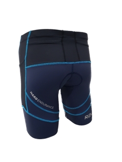 Bermuda Hard Endurance - Marinho, preta com costura azul - comprar online