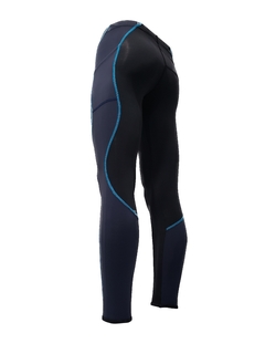 Calça Endurance - corrida - Preta, marinho com costura azul - comprar online