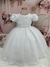 3623 Vestido Infantil Super Luxo Elegante Branco - 1.2.3.4
