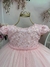 2121B Vestido de Festa Infantil Batizado Rosa Super Luxo - P.M.G - comprar online