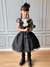 013 Vestido Wandinha Infantil Preto Luxo - 4 ao 16 - comprar online