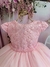 2121 Vestido de Festa Infantil Rosa Bebê Com Renda Luxo 1.2.3.4 - comprar online