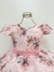 808 Vestido De Festa Juvenil Floral Rosê Luxo - 4 ao 16 - comprar online