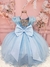 2062 Vestido Juvenil Formatura Super Luxo MID Azul - 4 ao 12 na internet