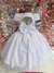 3555 Vestido Festa Juvenil Branco Formatura Premium MID - 4 ao 12 na internet
