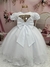 3623 Vestido Infantil Super Luxo Elegante Branco - 1.2.3.4 na internet