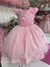 2024 Vestido De Festa Juvenil Rosê Aplique Borboletas Luxo - 4 ao 12
