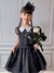 013 Vestido Wandinha Infantil Preto Luxo - 4 ao 16 - loja online