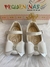 Sapato Pequeninas Infantil Branco Com Brilho e Strass 18 ao 22