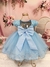 2121B Vestido de Festa Infantil Batizado Azul Super Luxo - P.M.G na internet