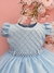 3552 Vestido De Festa Infantil Azul Com Brilho Luxuoso 1.2.3.4 - comprar online