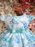 3305 Vestido Infantil Festa Jardim Encantado Borboletas Azul - P.M.G - comprar online