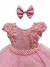 20056 Vestido Infantil Princesa Rosa C/ Presilha - 1.2.3.4 - comprar online