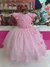 2024 Vestido De Festa Juvenil Rosa Aplique Borboletas Luxo - 4 ao 12