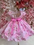 3305 Vestido Festa Infantil Jardim Encantado Borboletas Rosa Pink na internet