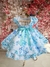 3305 Vestido Infantil Festa Jardim Encantado Borboletas Azul - P.M.G na internet