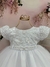 3619 Vestido de Batizado Luxo Para Bebês Branco Com renda P.M.G - comprar online