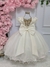 2062 Vestido Juvenil Formatura Super Luxo MID Off White - 4 ao 12 na internet