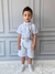 715 Conjunto Infantil Branco Masculino Suspensório e Bermuda - P.M.G.1.2.3.4.6.8.10.12 - comprar online