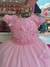 2024 Vestido De Festa Juvenil Rosa Aplique Borboletas Luxo - 4 ao 12 - comprar online