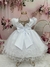 3619 Vestido de Batizado Luxo Para Bebês Branco Com renda P.M.G na internet