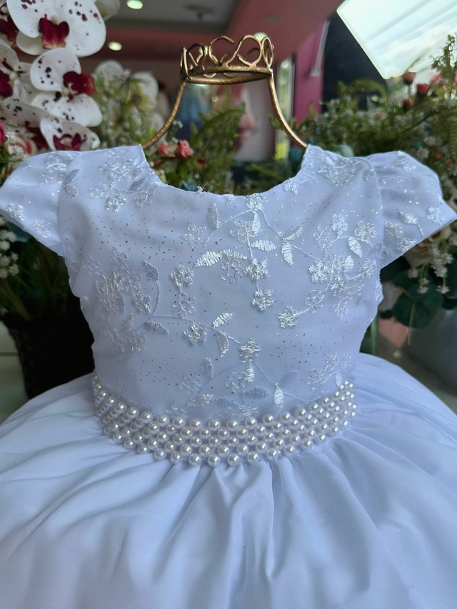 Vestido de daminha de 9 best sale anos