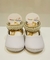 1.179-01 Sapato Canela Pérolas Branco - 15 até 17