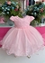 2023 Vestido De Batizado Rosa Colar de Pérolas Luxo - P.M.G
