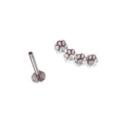 Piercing Cluster Patinhas Base Reta Prata 925 - FOR GIFT PRATA