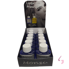 Limpa Prata Monzi 35ml Limpeza Joias Polimento Original Azul - comprar online