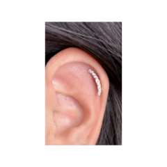 Piercing Cluster Prata 925 Fecho Bola Haste 8mm na internet