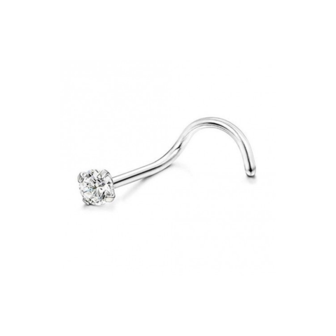 Piercing de Nariz Prata 925 Zircônia - Céu de Prata Acesse