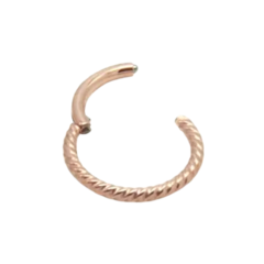 Piercing Argola Segmentada Torcida Aço Cirúrgico - comprar online