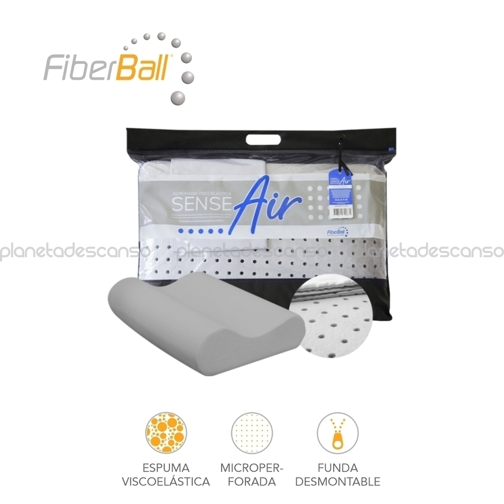 Almohada viscoelastica fiberball sale