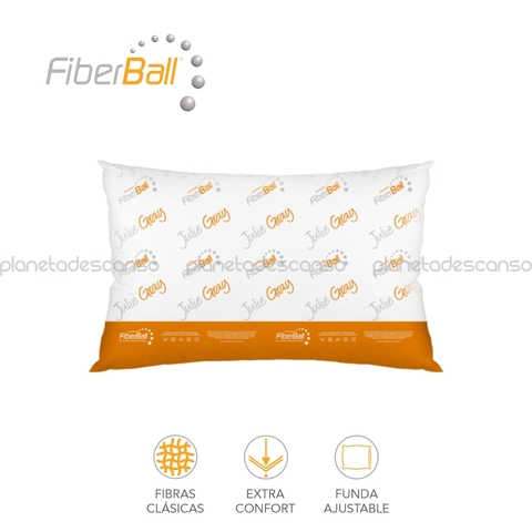 Almohada Fiberball Julie Gray 80x40